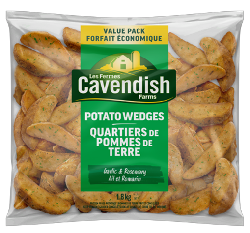 Cavendish potato wedges garlic and rosemary