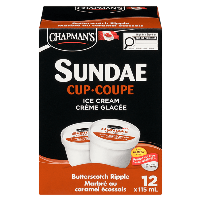 Chapmans Butterscotch Ripple Cups