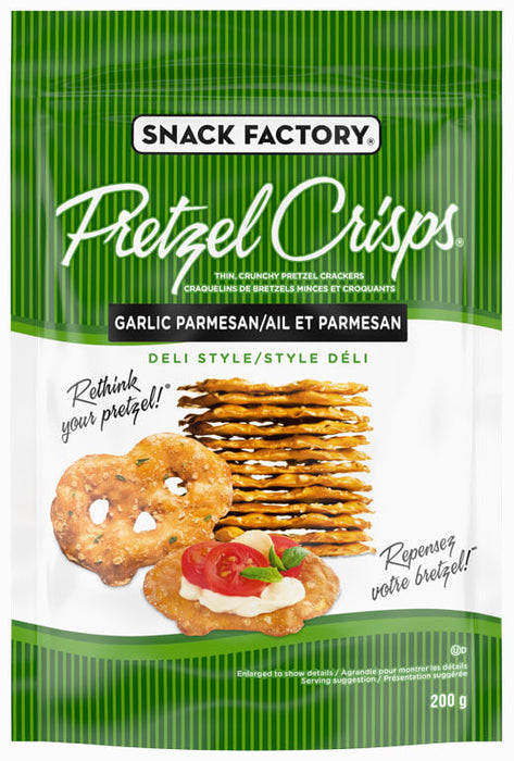 PRETZEL CRISPS GARLIC PARMESAN